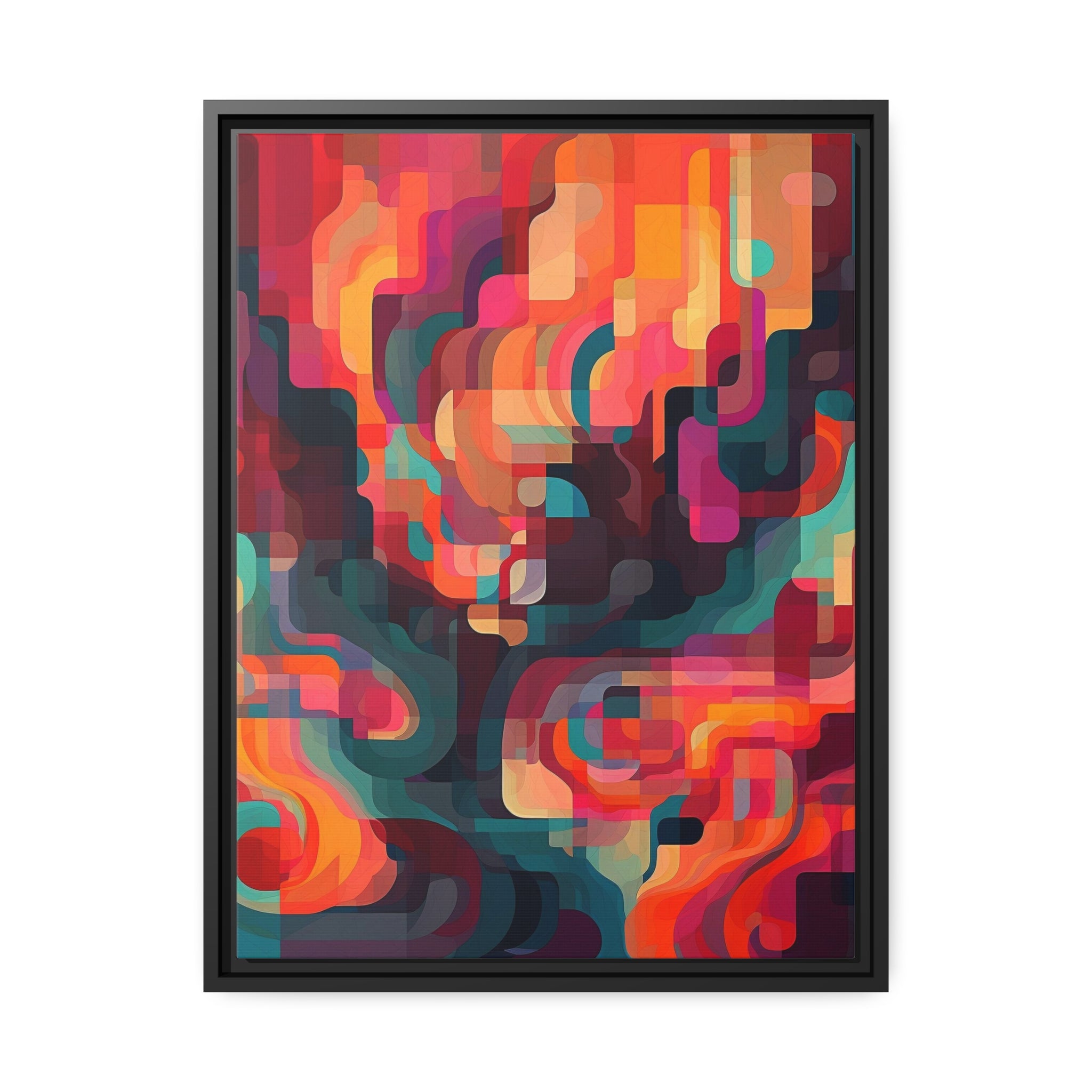 Modern Abstract I Matte Canvas, Black Frame