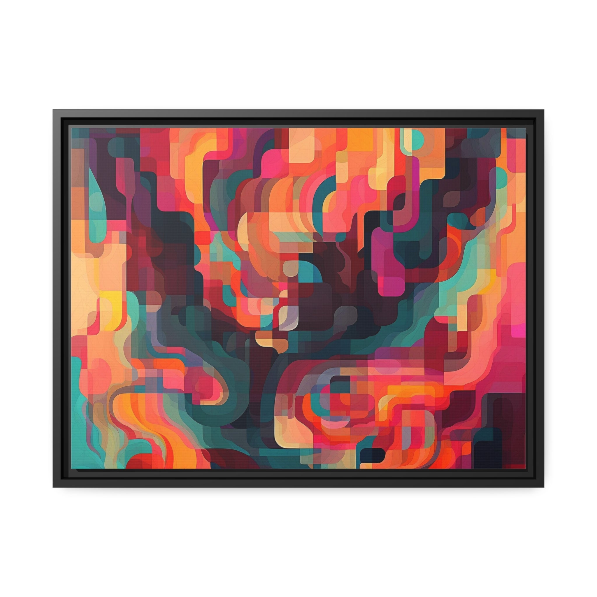 Modern Abstract I Matte Canvas, Black Frame