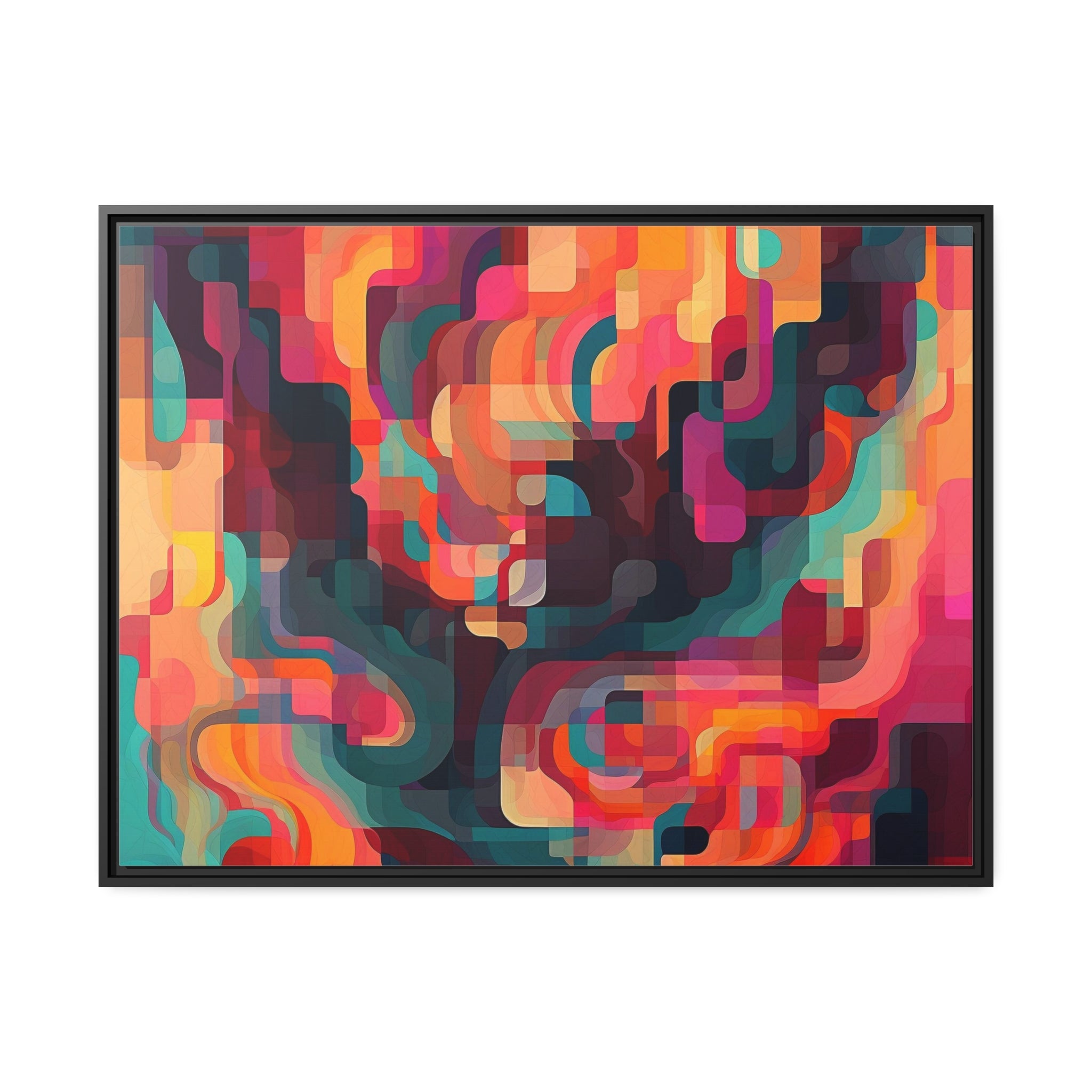 Modern Abstract I Matte Canvas, Black Frame