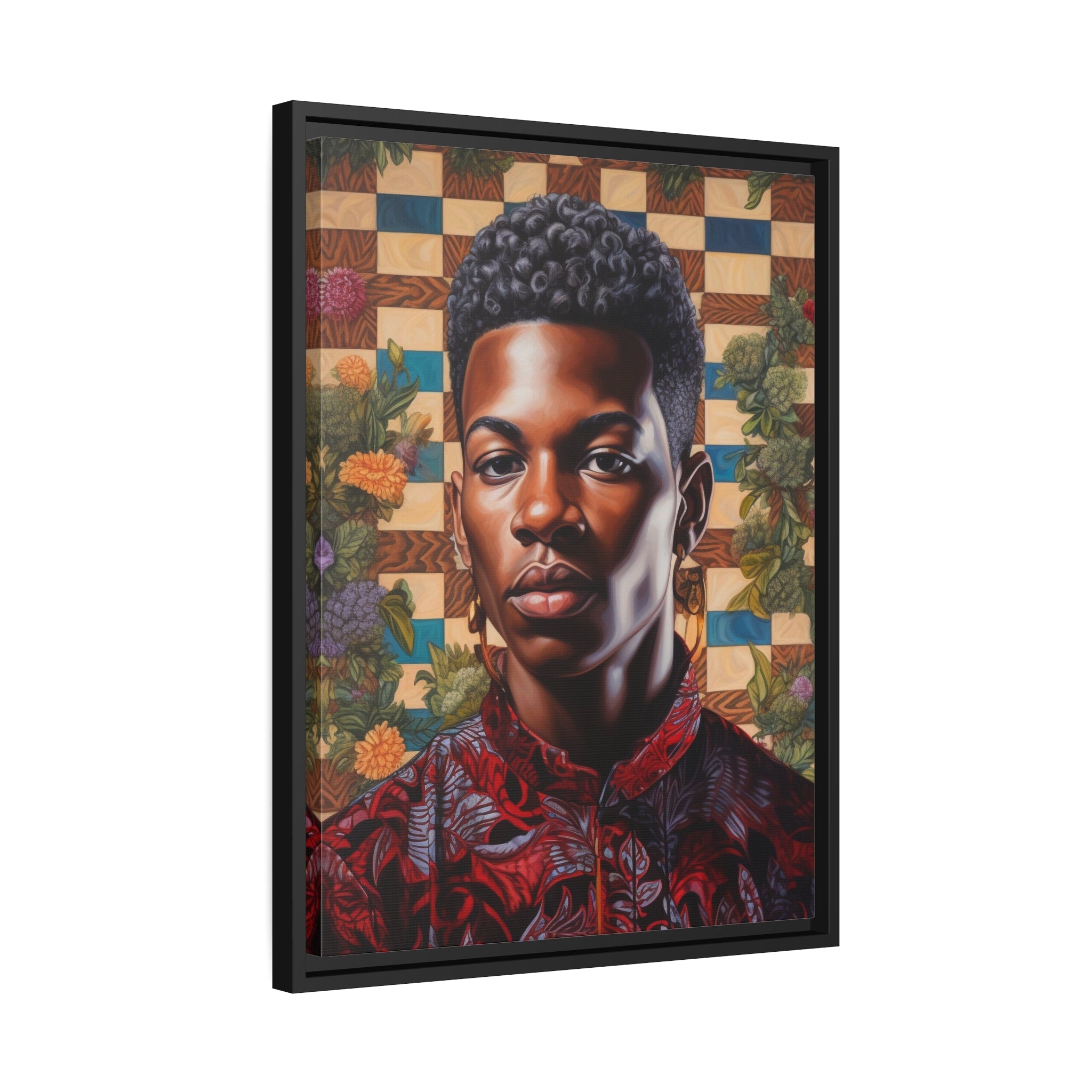 Black Boy Joy I Wall Art Matte Canvas, Black Frame