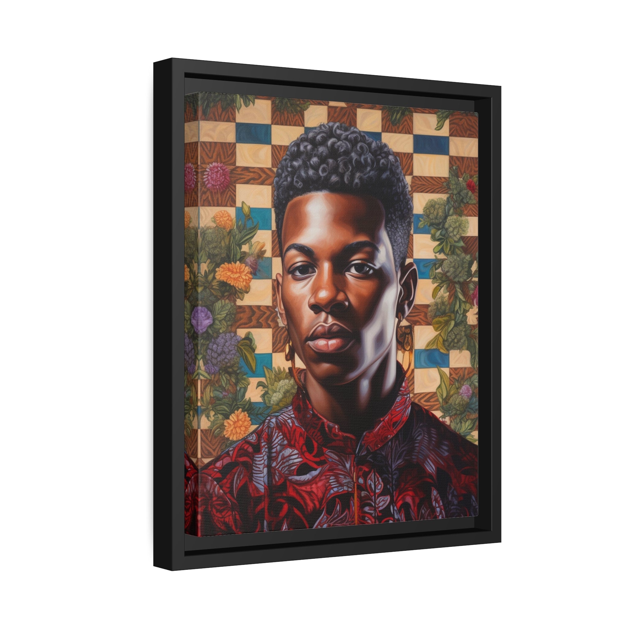 Black Boy Joy I Wall Art Matte Canvas, Black Frame