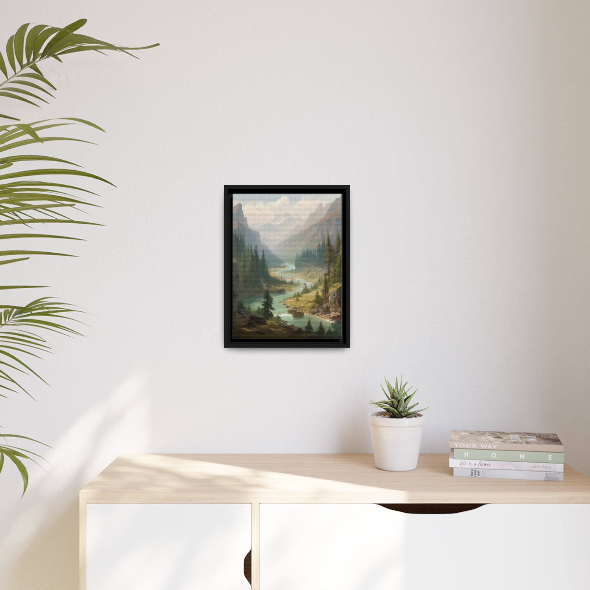 Forest I Matte Canvas, Black Frame