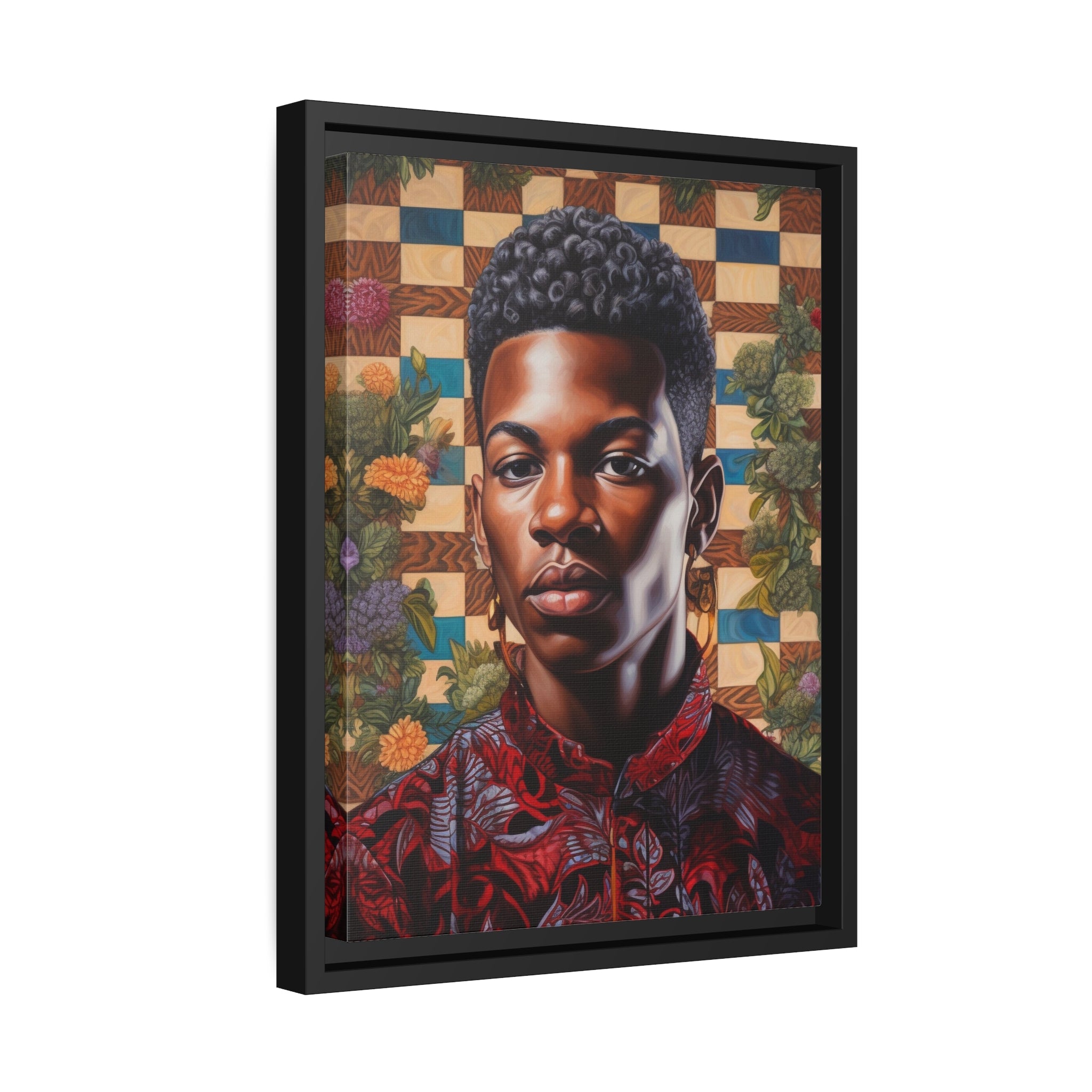 Black Boy Joy I Wall Art Matte Canvas, Black Frame