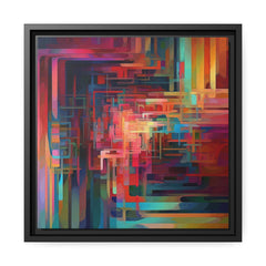 Modern Abstract III Matte Canvas, Black Frame