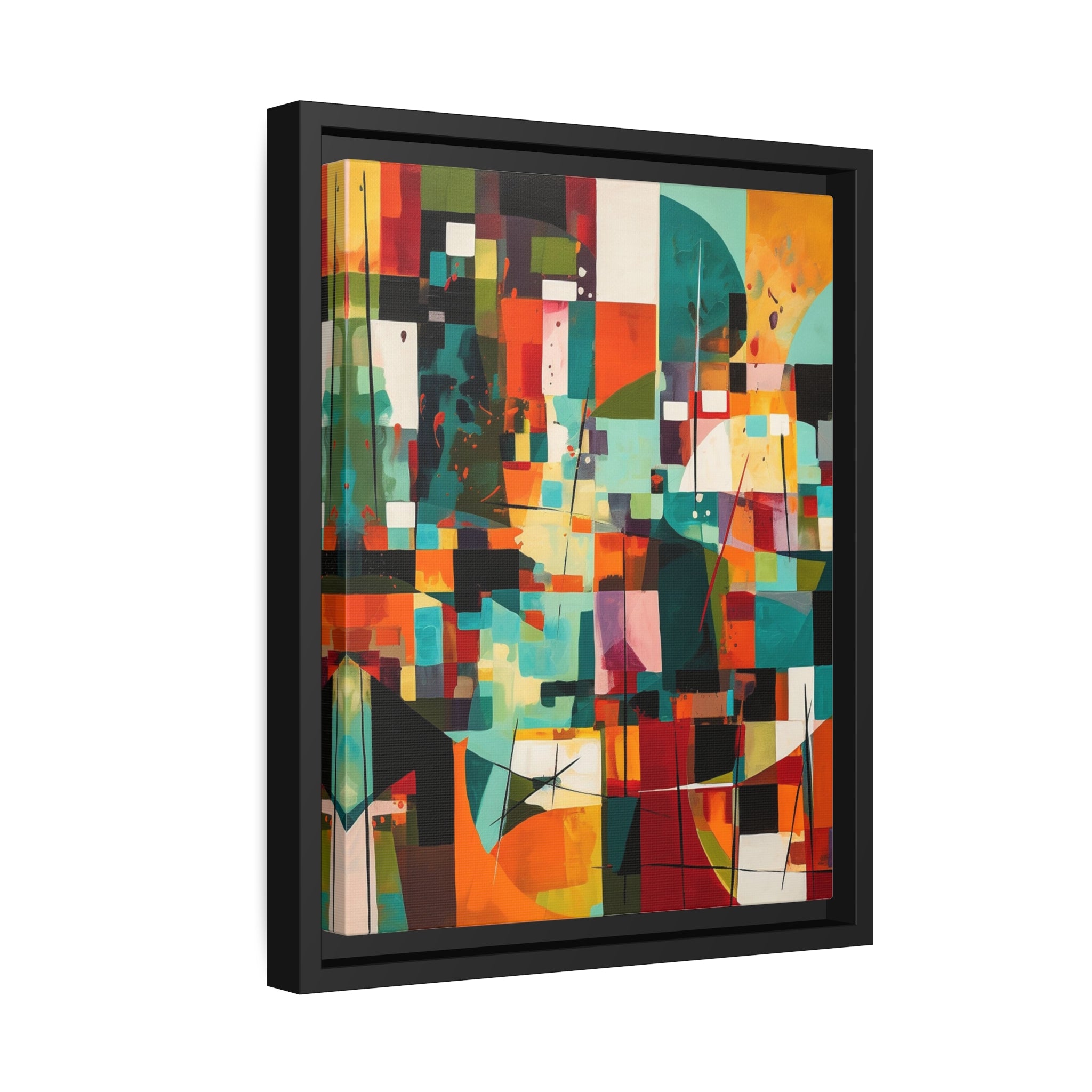 Modern I Matte Canvas, Black Frame