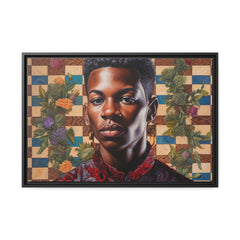 Black Boy Joy I Wall Art Matte Canvas, Black Frame