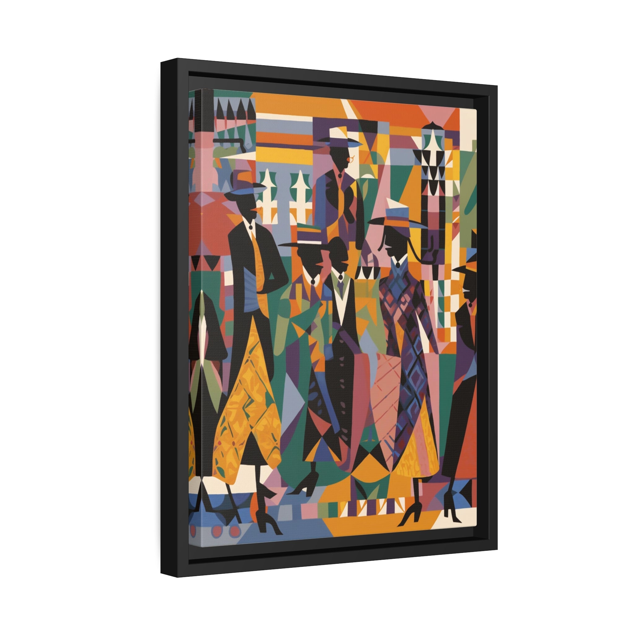 Renaissance I Matte Canvas, Black Frame