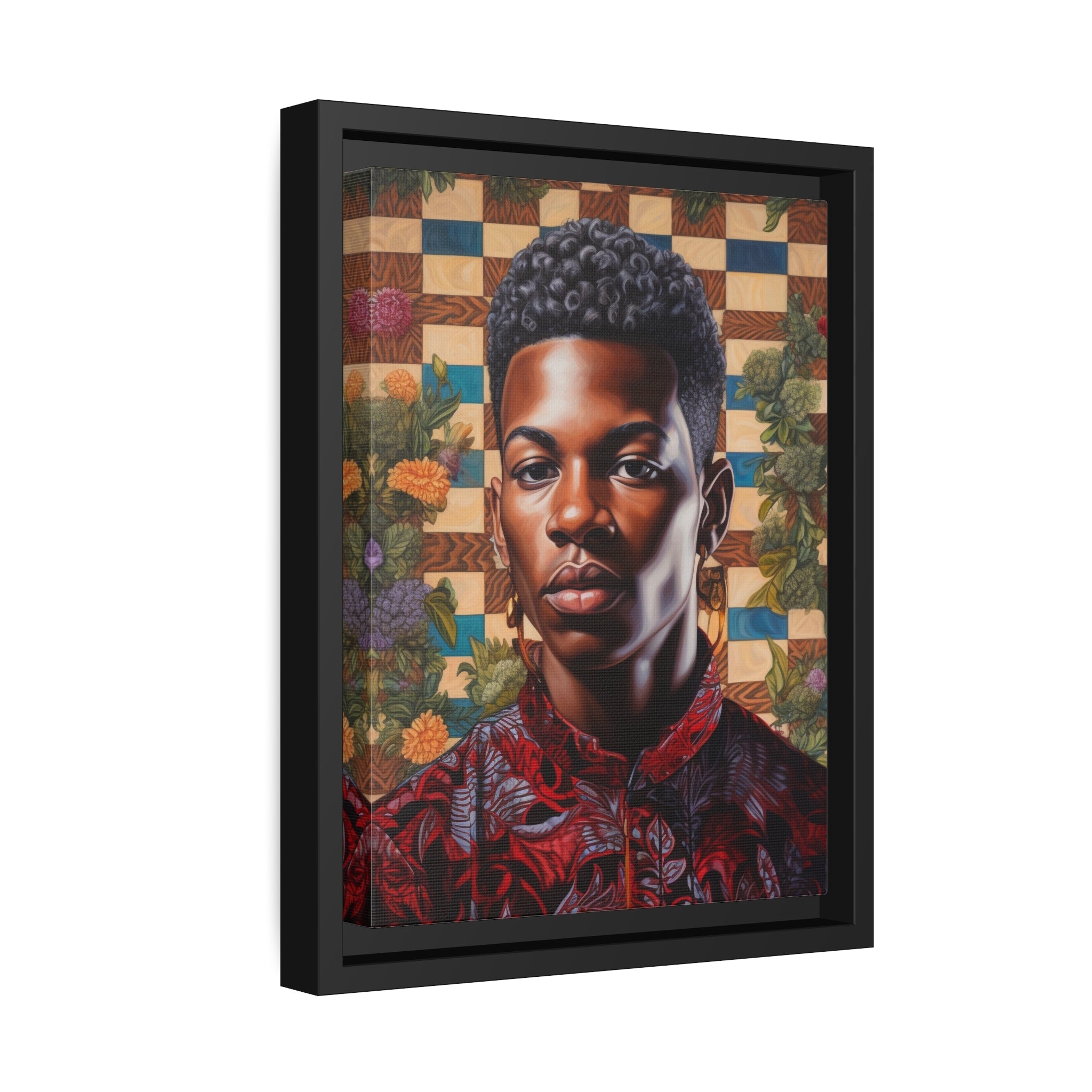 Black Boy Joy I Wall Art Matte Canvas, Black Frame