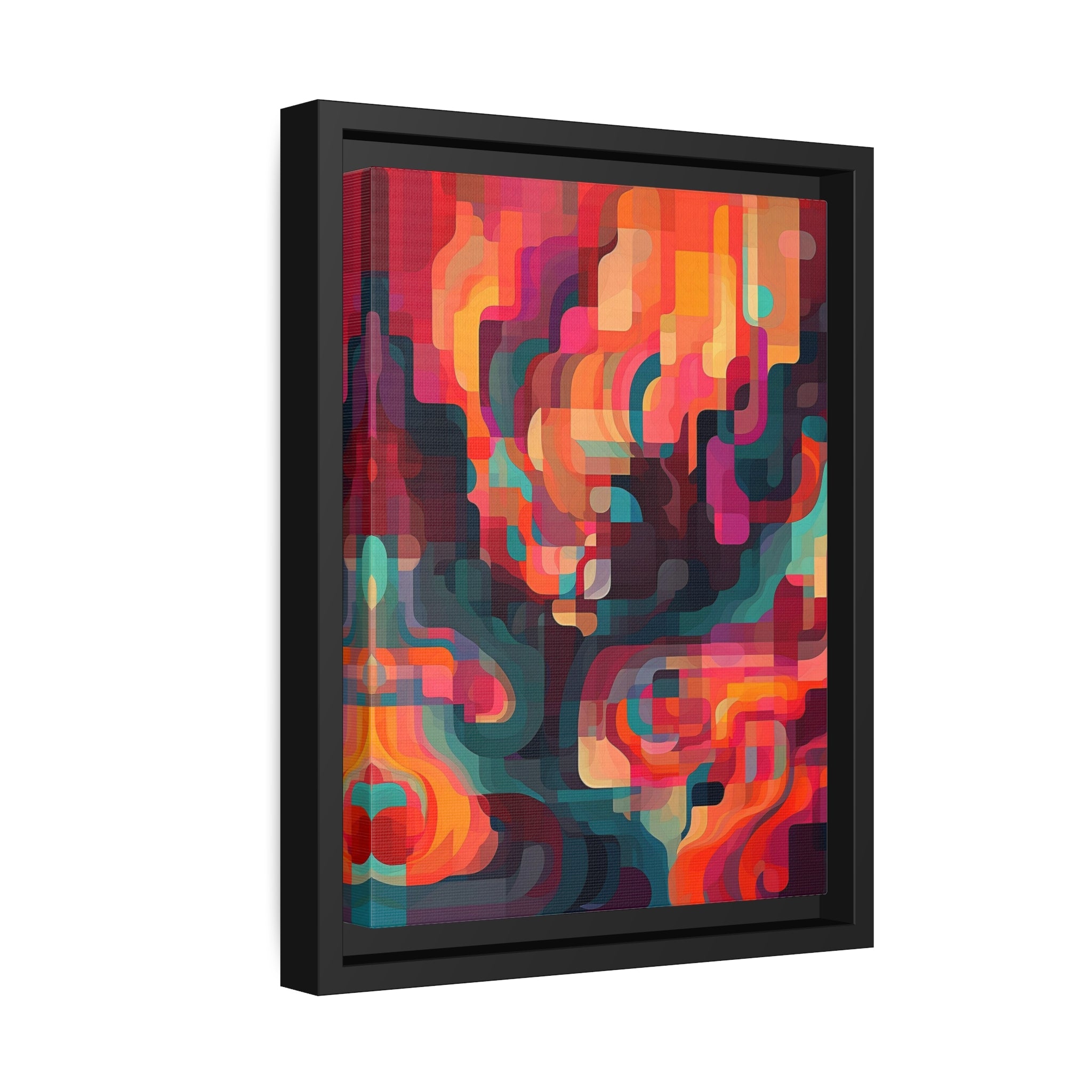 Modern Abstract I Matte Canvas, Black Frame