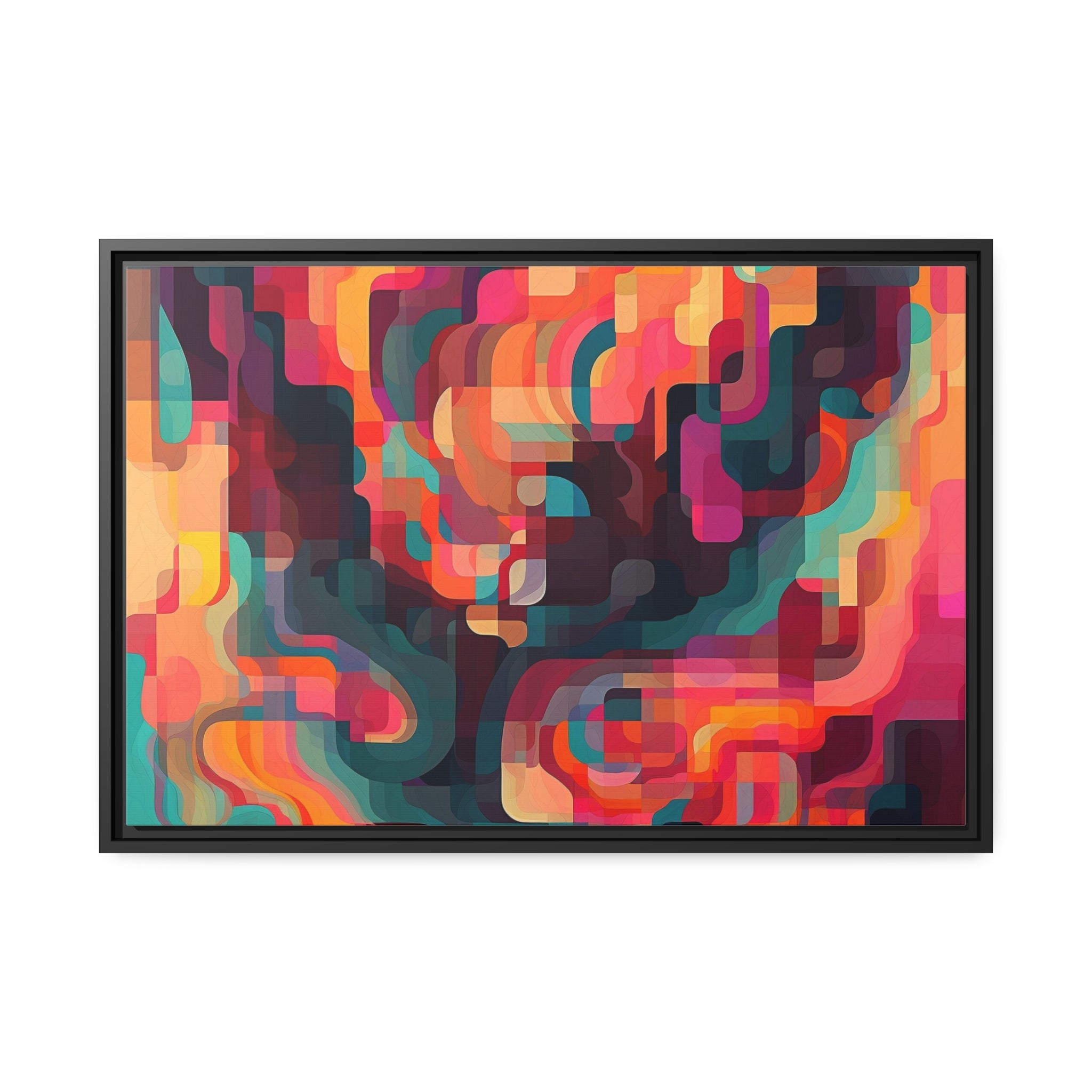 Modern Abstract I Matte Canvas, Black Frame