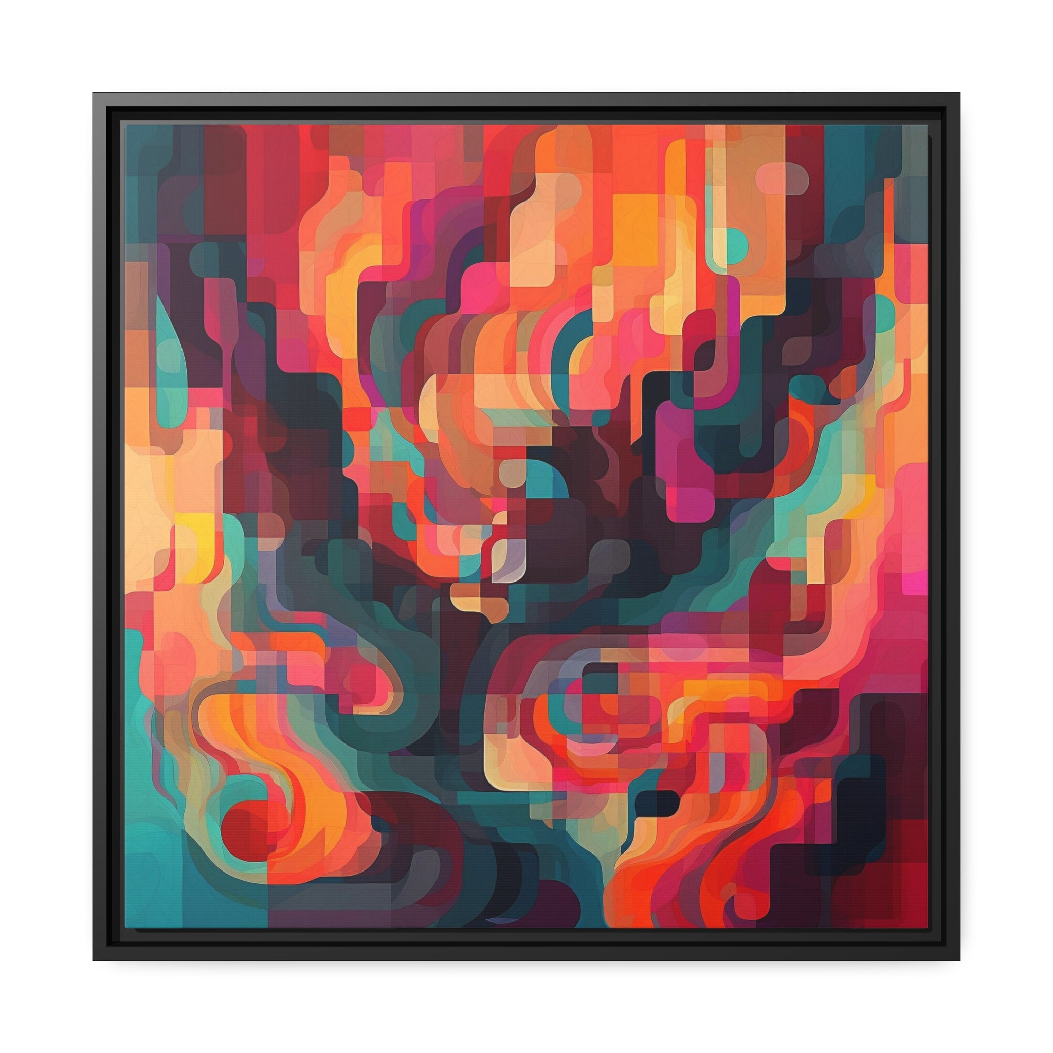 Modern Abstract I Matte Canvas, Black Frame