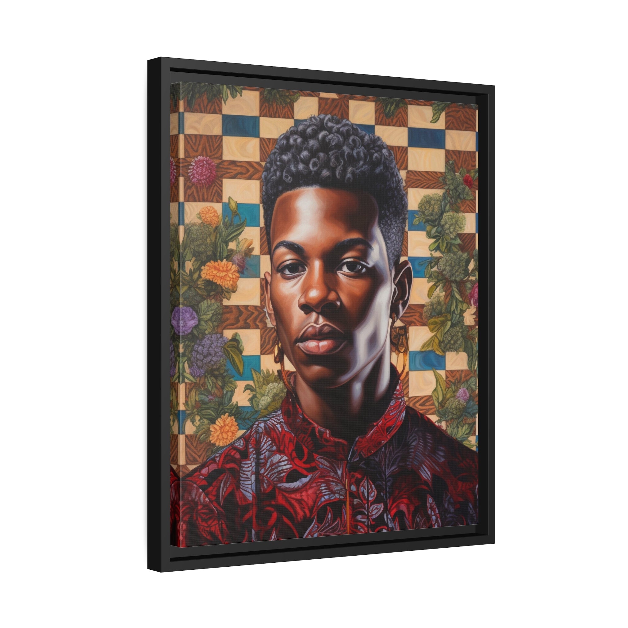 Black Boy Joy I Wall Art Matte Canvas, Black Frame