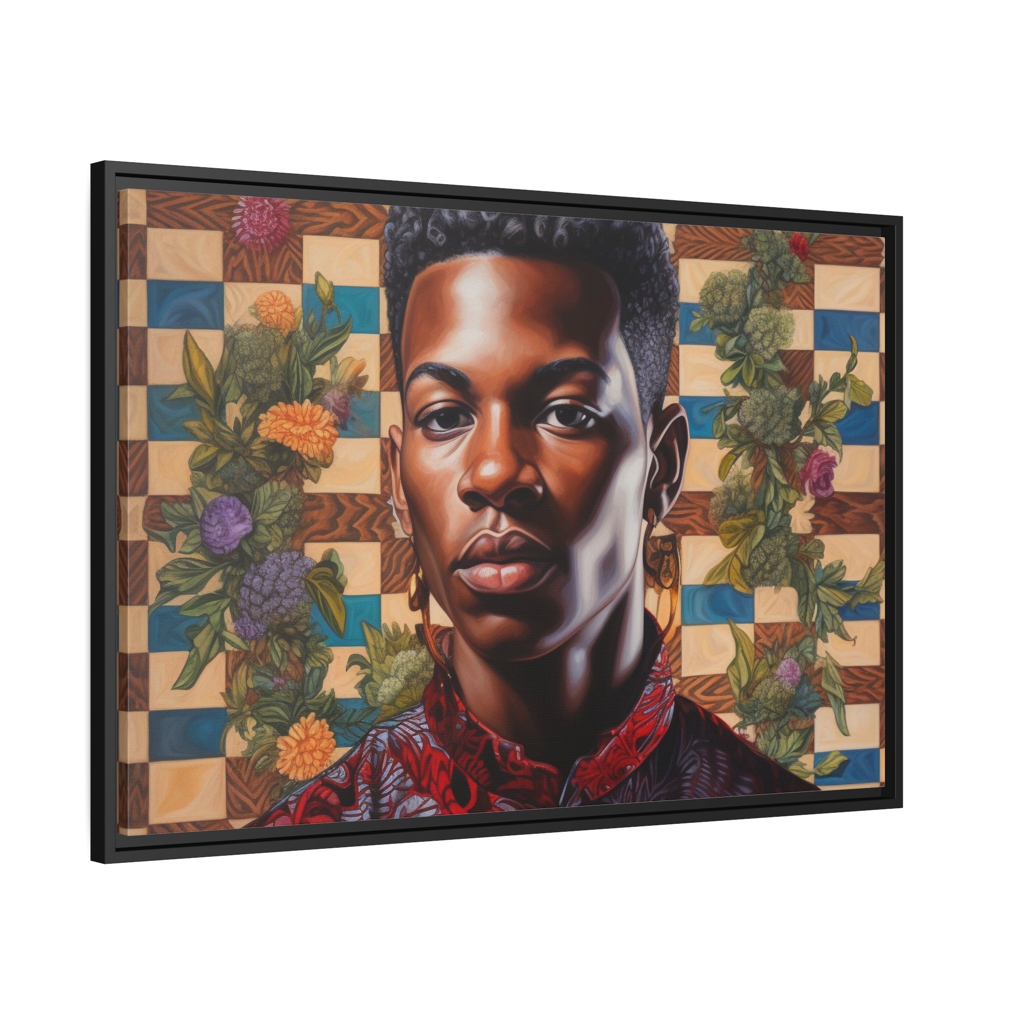 Black Boy Joy I Wall Art Matte Canvas, Black Frame