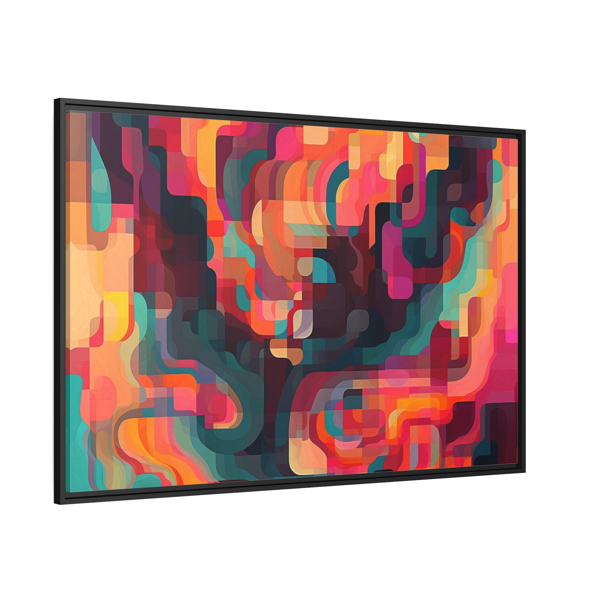 Modern Abstract I Matte Canvas, Black Frame