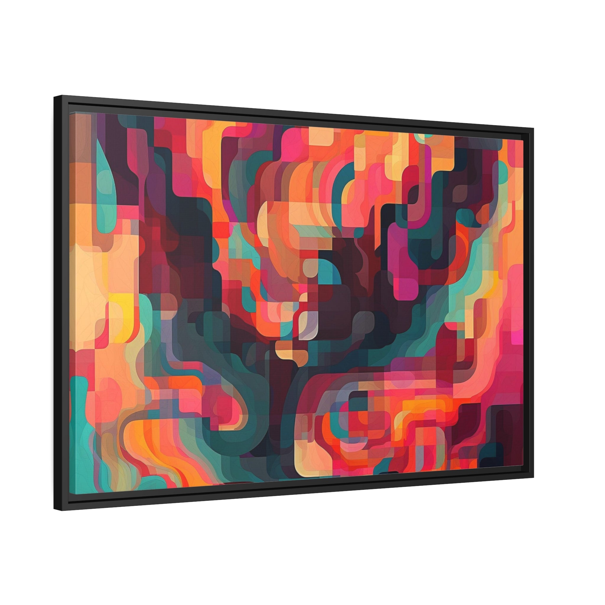 Modern Abstract I Matte Canvas, Black Frame