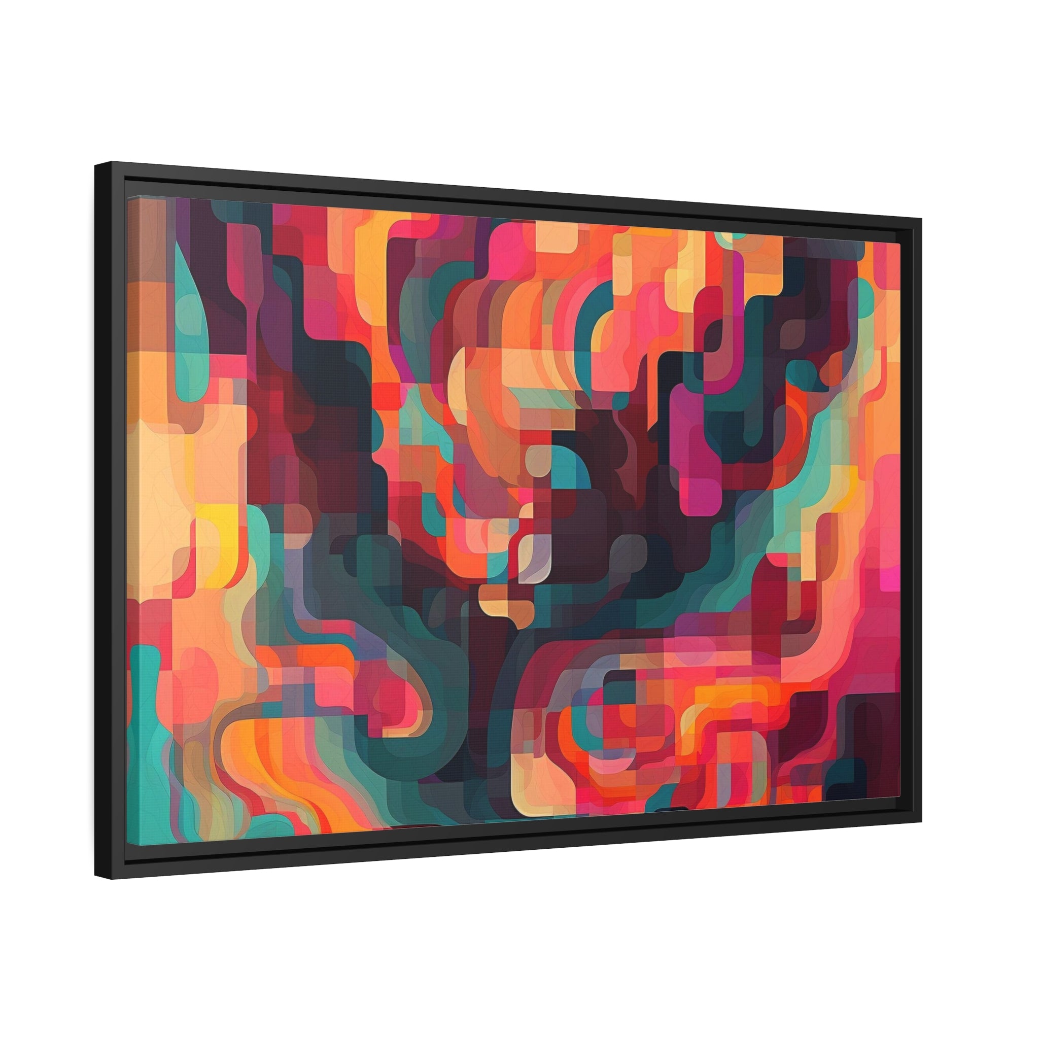 Modern Abstract I Matte Canvas, Black Frame