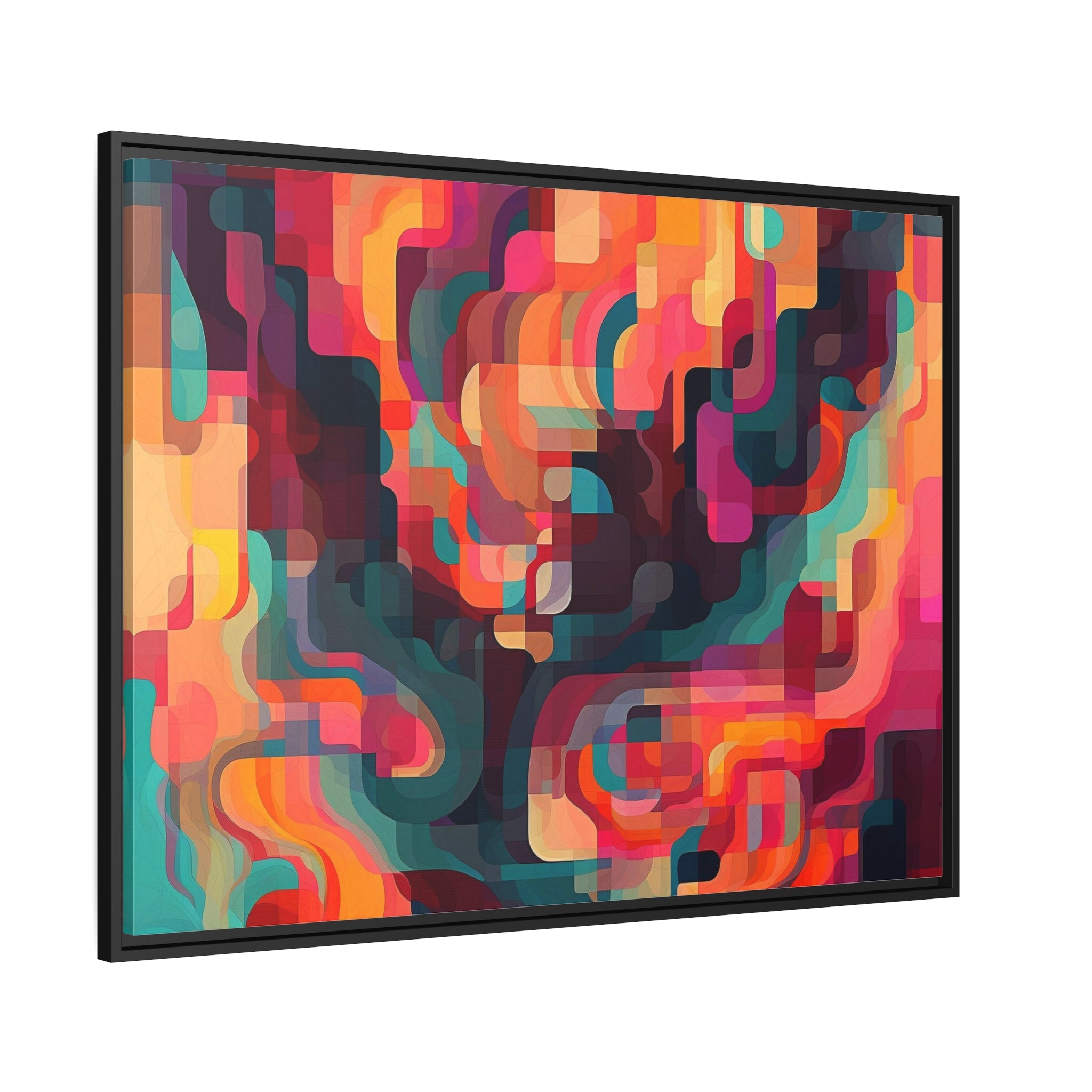 Modern Abstract I Matte Canvas, Black Frame