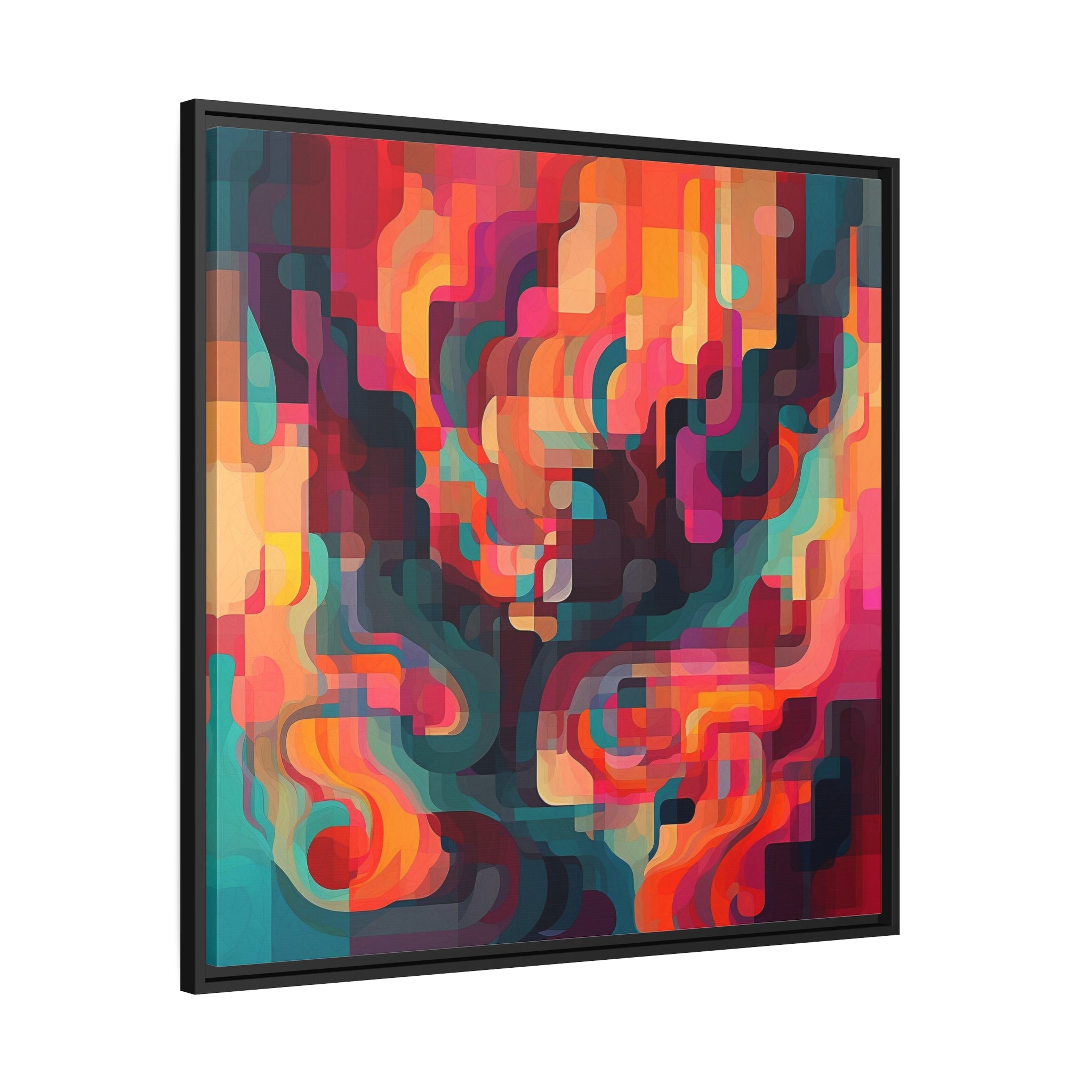 Modern Abstract I Matte Canvas, Black Frame