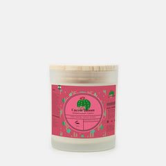 Cactus Bloom Candle Frosted Glass (Hand Poured 11 oz) - Noire Faire