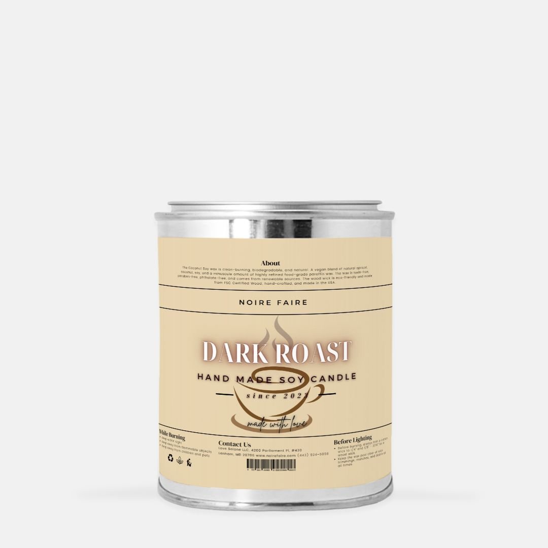 Dark Roast Candle Paint Can (Hand Poured 16 oz.) - Noire Faire