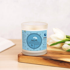 High Tide Candle Frosted Glass (Hand Poured 11 oz) - Noire Faire